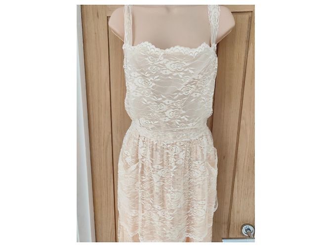 Vestido de encaje a capas Dolce & Gabbana Rosa Crudo - vista 2