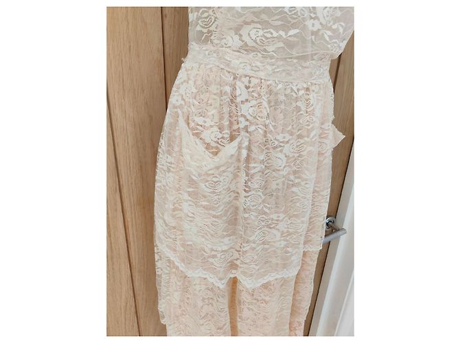 Vestido de encaje a capas Dolce & Gabbana Rosa Crudo - vista 3