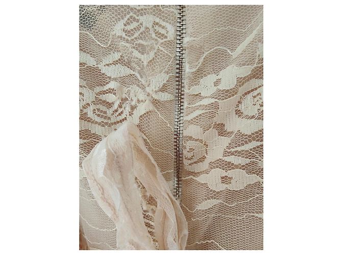 Vestido de encaje a capas Dolce & Gabbana Rosa Crudo - vista 7