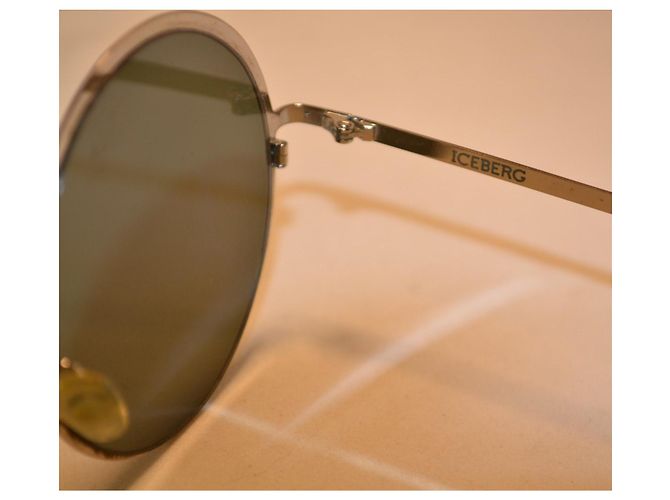 Iceberg IC323 Runde Sonnenbrille Silber Blau - Ansicht 6