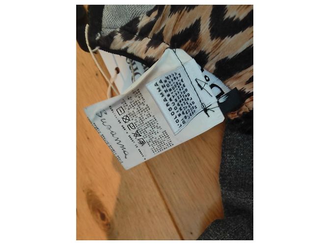 Vestido con panel de estampado de leopardo Dolce & Gabbana Gris - vista 9