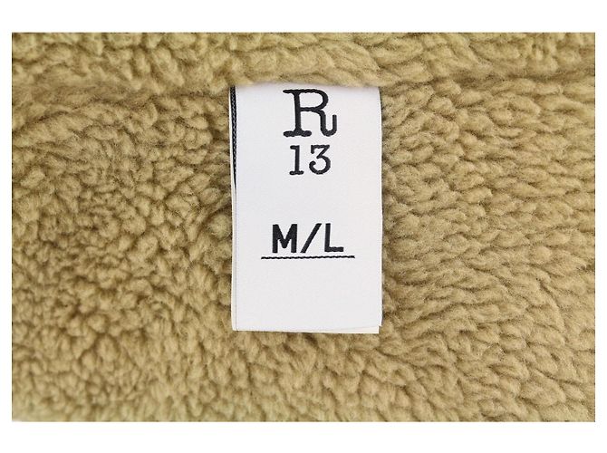 R13 Giacca Trucker Lacey in Tweed Bianco Rosso - vista 6
