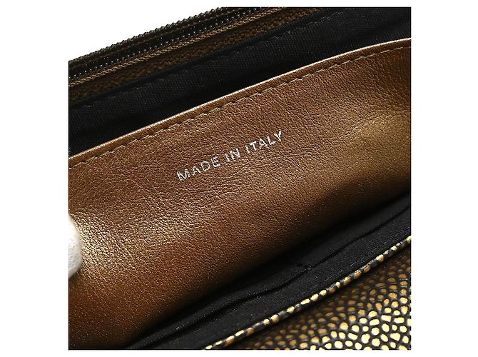 Chanel Timeless Half Moon Flap Caviar Medium Dorado - vista 4
