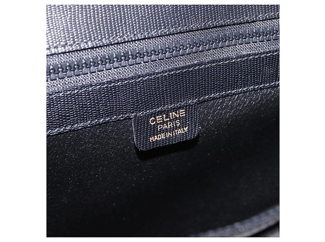Céline Celine Cartable Business Leather Small Nero - vista 6
