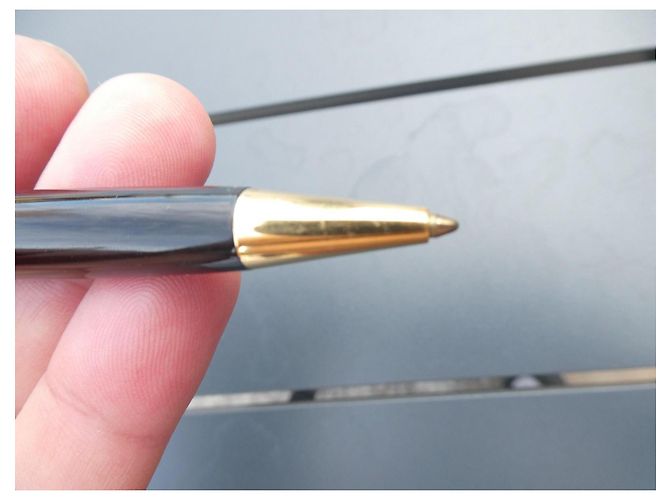 Montblanc Meisterstück Classique Stylo Bille Plaqué Or Noir Bijouterie dorée - vue 6