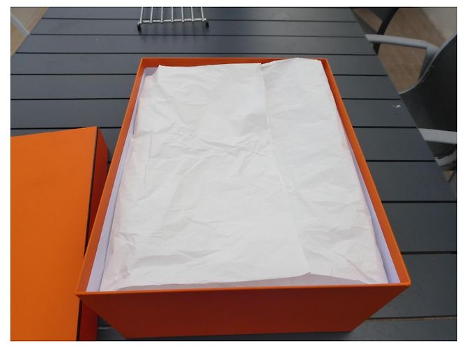 Caixa Hermès Laranja para Birkin 30 - vista 7
