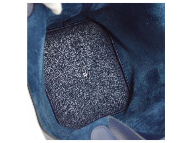 Hermès Hermes Picotin Lock Clemence GM Azul - vista 3