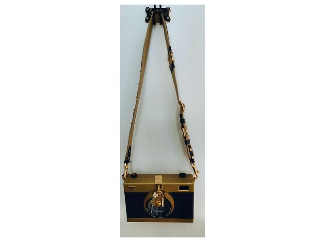 Bolso Camera Dolce & Gabbana Azul Dorado - vista 10