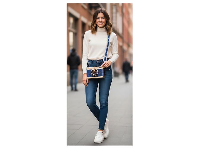 Bolso Camera Dolce & Gabbana Azul Dorado - vista 14