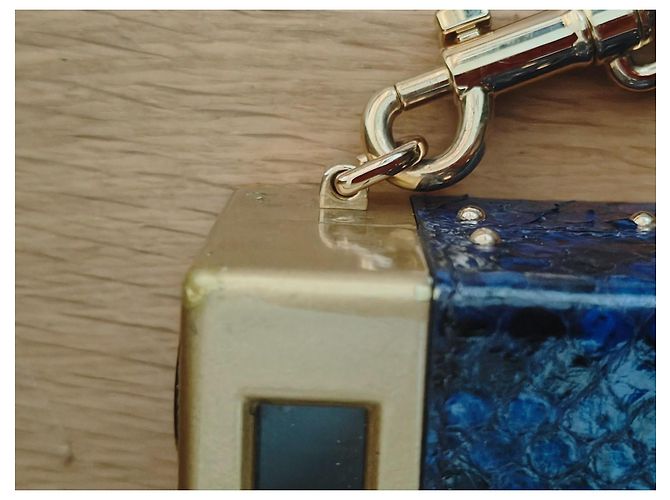 Bolso Camera Dolce & Gabbana Azul Dorado - vista 9