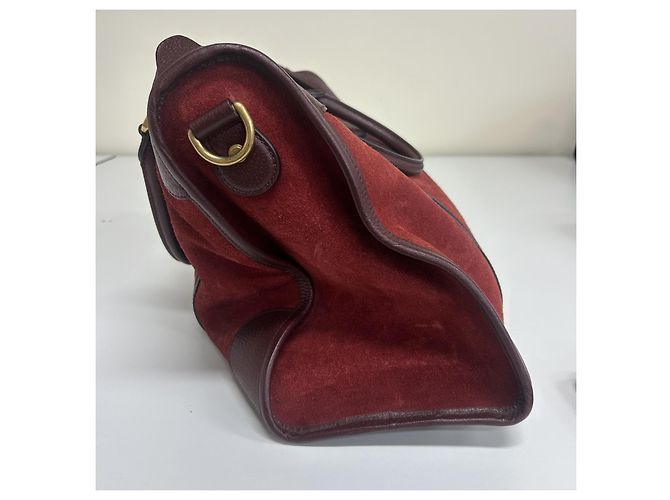 Gucci Borse weekend con zip GG Canvas e pelle XL Bordò - vista 5