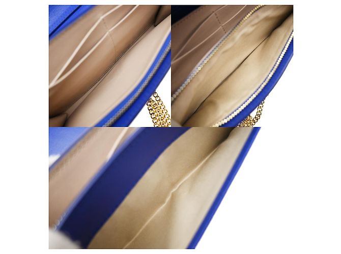 Chloé Chloe Aby Chain Leather Bleu - vue 5