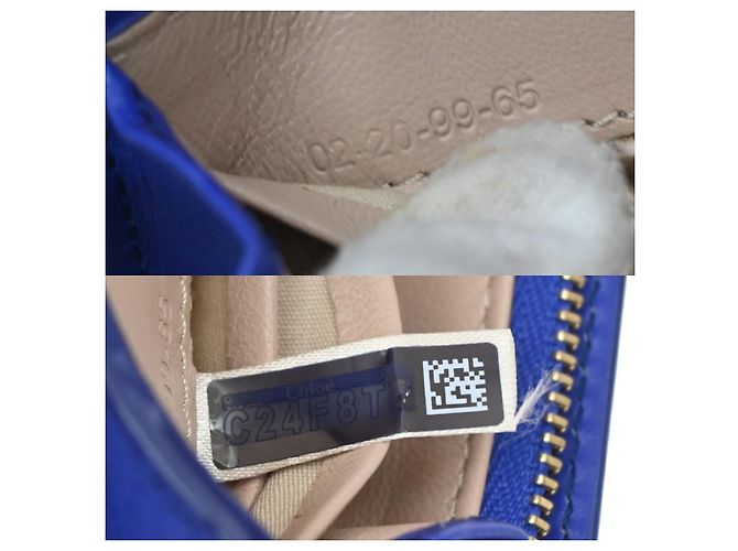 Chloé Chloe Aby Chain Leather Bleu - vue 7