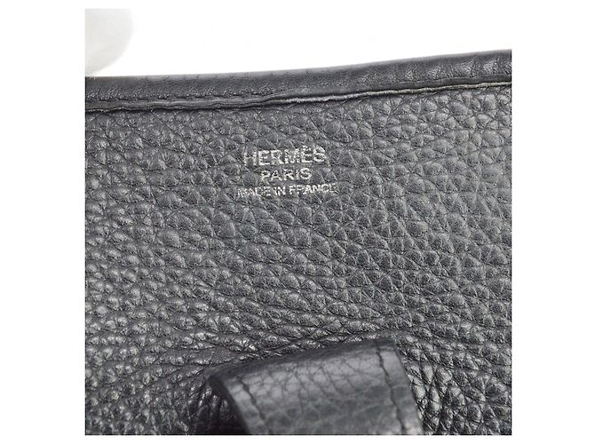 Hermès Borsa Hermes Evelyne Bag Gen II Clemence GM Nero - vista 4