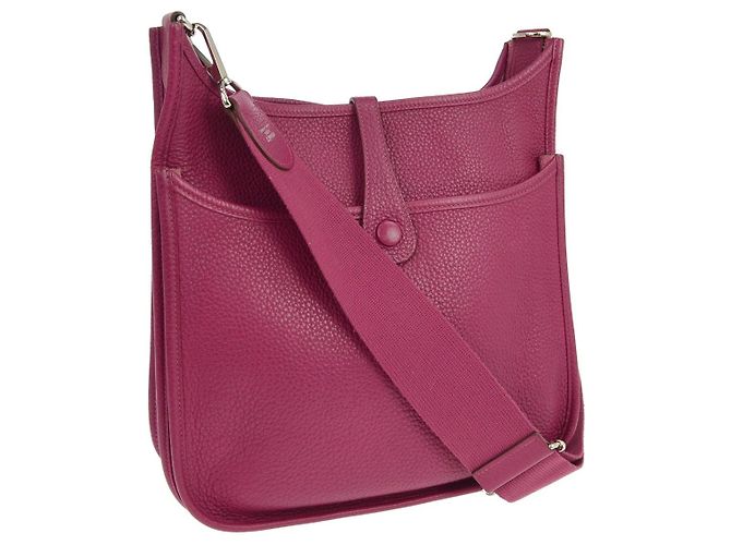 Hermès Borsa Hermes Evelyne Gen III Clemence PM Rosa - vista 2