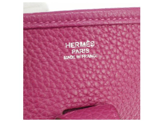 Hermès Borsa Hermes Evelyne Gen III Clemence PM Rosa - vista 4