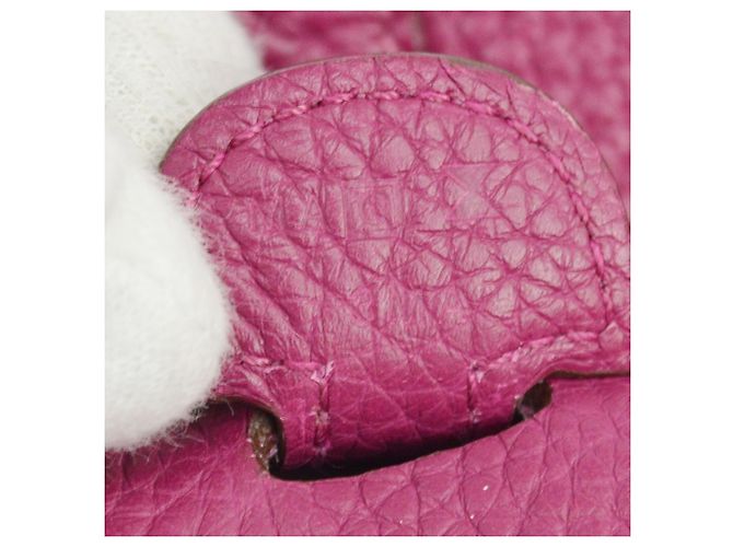 Hermès Borsa Hermes Evelyne Gen III Clemence PM Rosa - vista 5