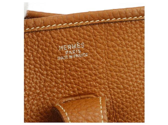 Hermès Borsa Hermes Evelyne Gen I Togo PM D'oro - vista 4