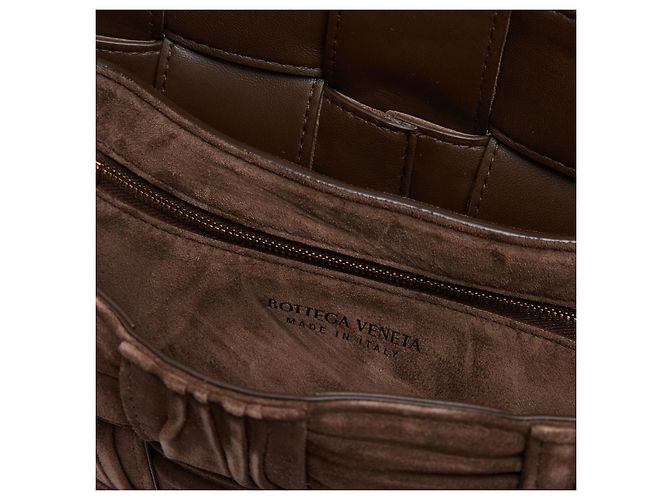 Bottega Veneta Borsa a Tracolla Cassette Padded Camoscio Noisette Marrone - vista 6