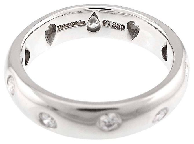 Autre Marque Anello Tiffany & Co. Dots in platino e diamanti - vista 3