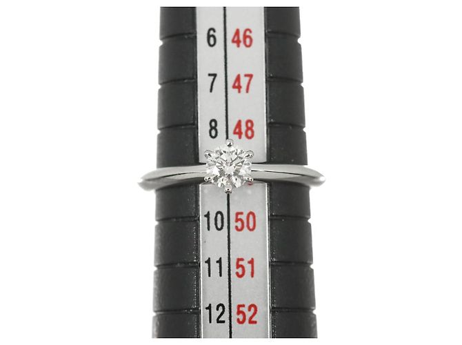 Autre Marque Tiffany & Co. Platin-Ring mit Diamant - Ansicht 7