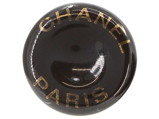 Orecchini a clip Chanel in nero e oro D'oro - vista 3
