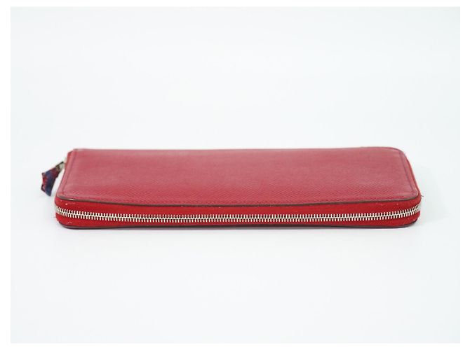 Hermès Hermes Azap Zip Around Silk'in Epsom Long Red - view 4