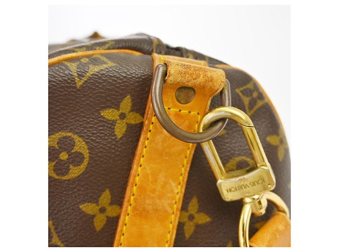 Louis Vuitton Keepall Bandoulière Monogram 55 Marrone - vista 7
