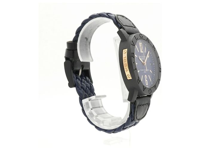 Bulgari Orologio da uomo Bvlgari Carbon BB40CL Quadrante Blu - vista 3