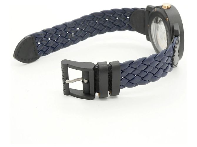 Bulgari Orologio da uomo Bvlgari Carbon BB40CL Quadrante Blu - vista 4