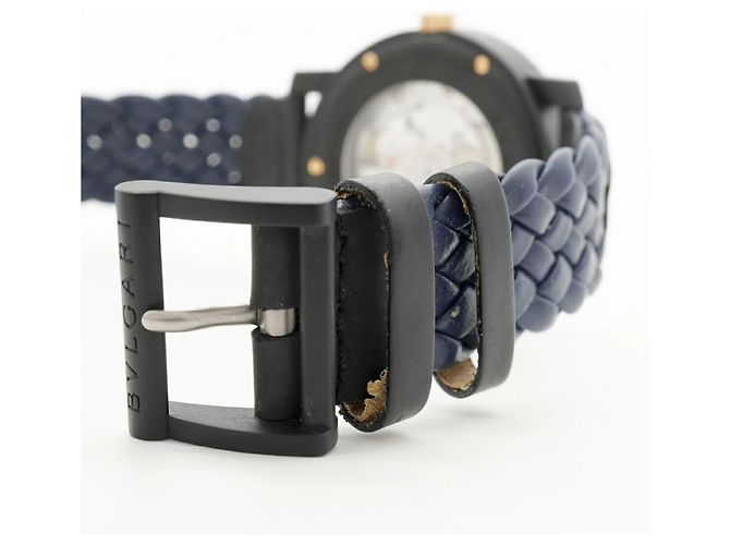 Bulgari Orologio da uomo Bvlgari Carbon BB40CL Quadrante Blu - vista 6