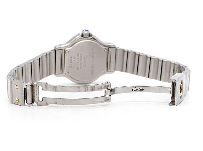 Cartier Santos Octagon Damenuhr - Ansicht 4