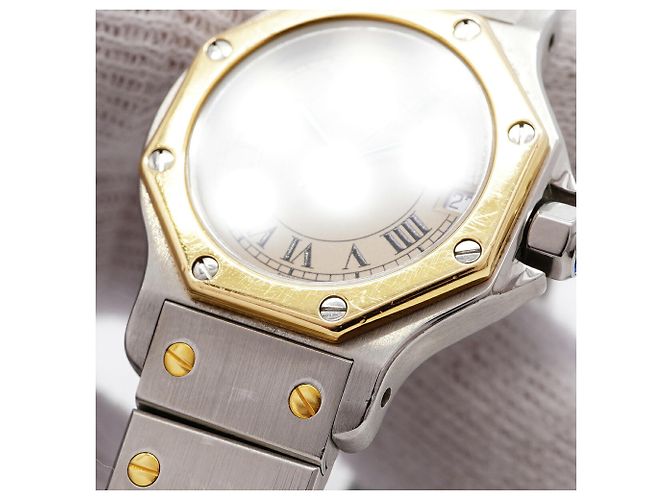 Cartier Santos Octagon Damenuhr - Ansicht 7