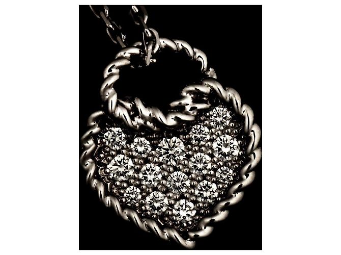 Collana Cartier Torta Heart Pavé Diamond - vista 6
