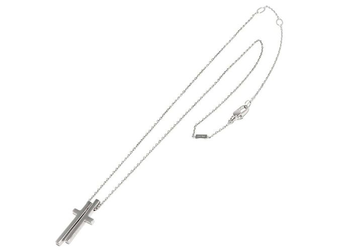 Collana Croce Gucci in Oro Bianco 18K - vista 2