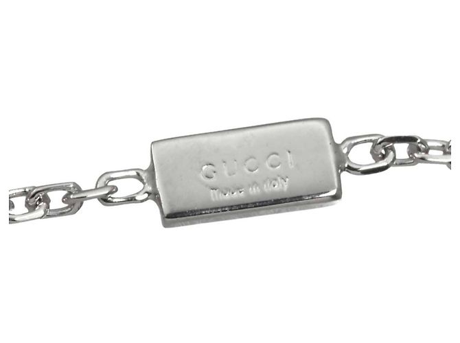 Collana Croce Gucci in Oro Bianco 18K - vista 6