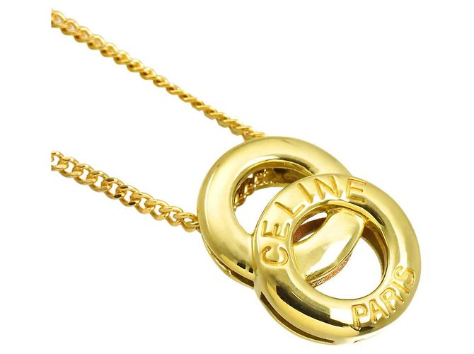 Céline Collar Double Circle de Celine en oro amarillo de 18K - vista 3