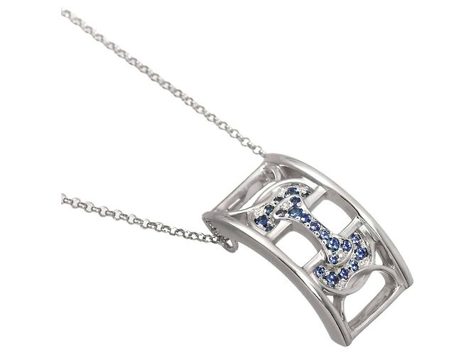 16 Céline Collier Celine en saphir et or blanc 18K - vue 3