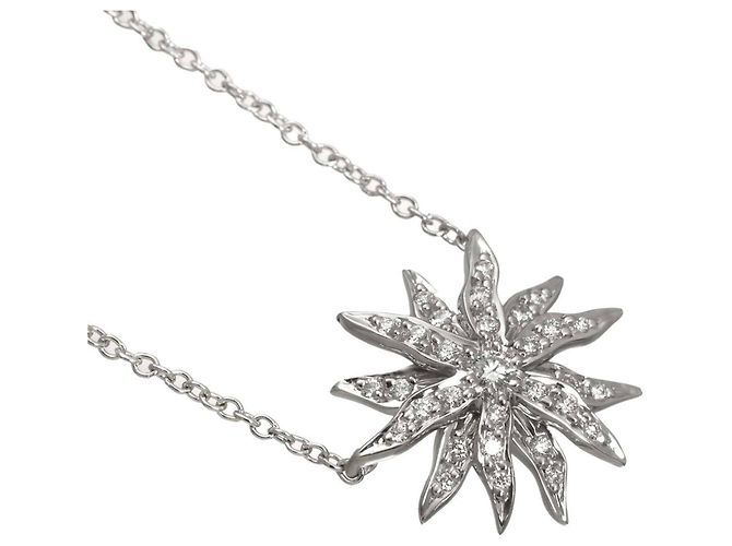Autre Marque Collana Sunburst in platino e diamanti Tiffany & Co. - vista 3