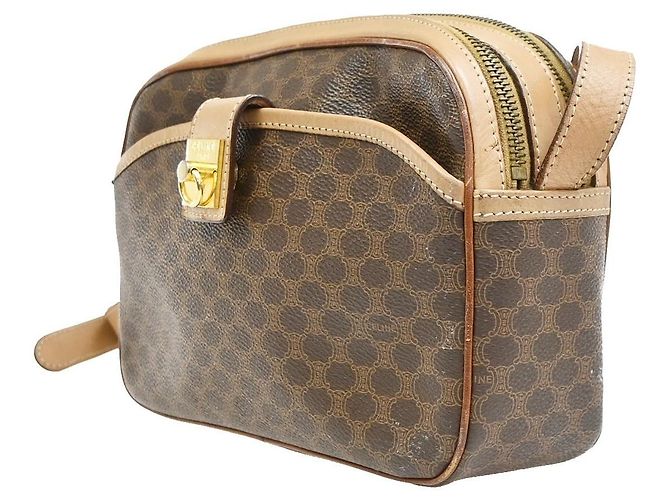 Céline Celine Macadam Leather Large Marron - vue 2