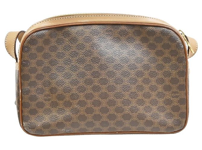 Céline Celine Macadam Leather Large Marron - vue 3