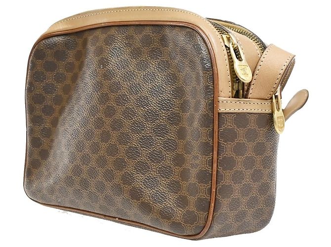 Céline Celine Macadam Leather Large Marron - vue 4