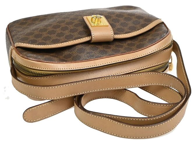 Céline Celine Macadam Leather Large Marron - vue 5