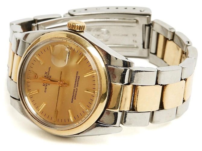Orologio Rolex Oyster Perpetual Date 36mm Acciaio e Oro Giallo Argento D'oro - vista 2