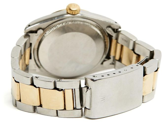 Orologio Rolex Oyster Perpetual Date 36mm Acciaio e Oro Giallo Argento D'oro - vista 3