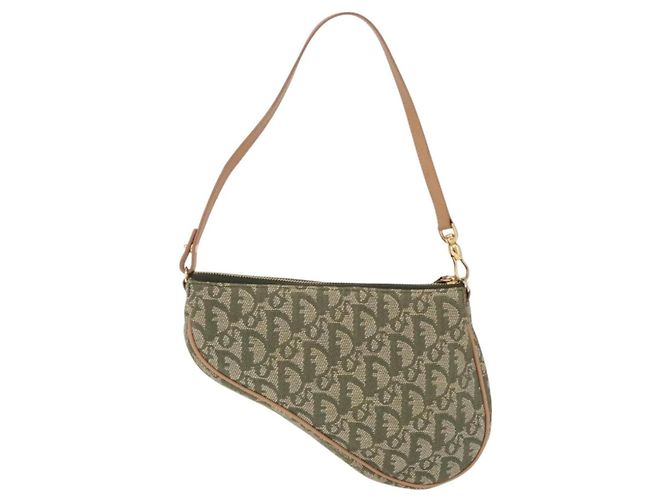 Christian Dior Saddle Canvas Mini Caqui - vista 2