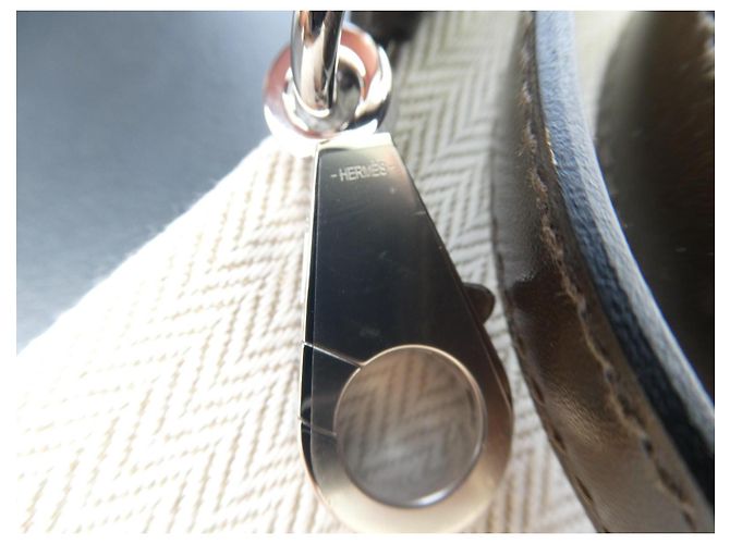 Hermès Tracolla Pelle Marrone Kaki Kelly - vista 3