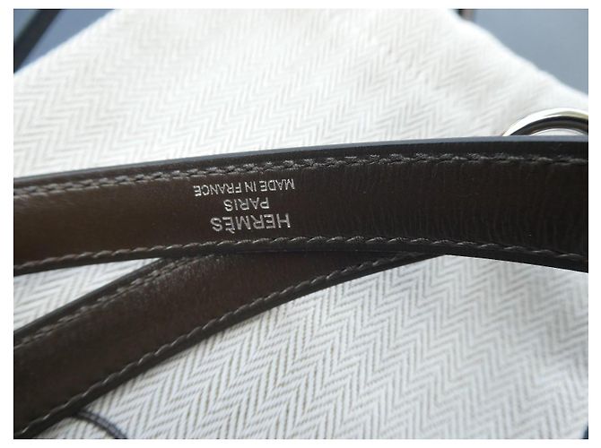 Hermès Tracolla Pelle Marrone Kaki Kelly - vista 6