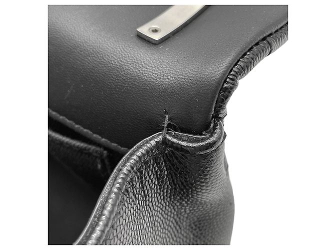 Sac à épaule Burberry Laura Chain Noir Argenté - vue 10