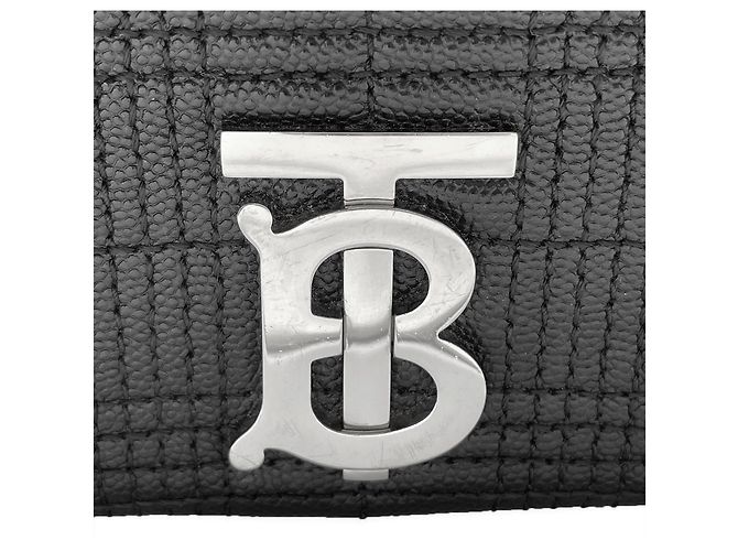 Sac à épaule Burberry Laura Chain Noir Argenté - vue 12